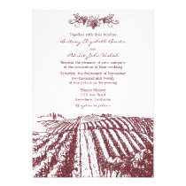 Invitations toscanes de mariage de vignoble d'étab invitations