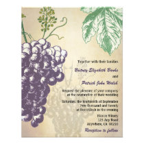 Invitations toscanes vintages de mariage de vignob invitations