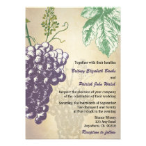 Invitations toscanes vintages de mariage de vignob invitations