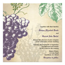 Invitations toscanes vintages de mariage de vignob invitations