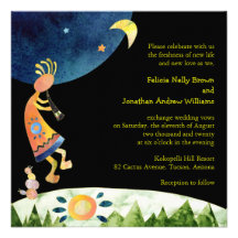 Invitations uniques de mariage de Kokopelli de jou