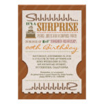 invitations uniques de typographie de fête d'anniv