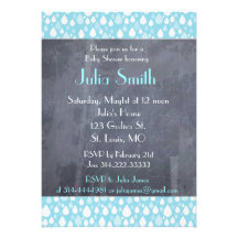 Invitations unisexes customisées de baby shower