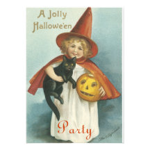Invitations vintages de Halloween