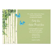 Invitations vintages de mariage d'arbre de bouleau