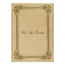 Invitations vintages de mariage de cadre de tablea