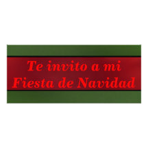 Invito d'Invitación - de Te par MI Fiesta de Navid Invitations Personnalisables