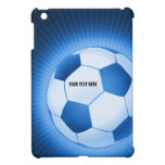 iPad bleu du football du football de Personalizabl