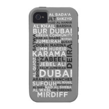 iPhone 4/4S - Gris de couverture de Dubaï Étui iPhone 4