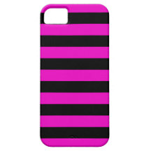 iPhone audacieux de rayures 5 cas - rose choquant Coque iPhone 5 Case-Mate