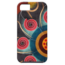 iPhone floral 5 d'art de vecteur d'abrégé sur coul Coque Case-Mate iPhone 5