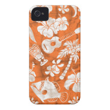 iPhone hawaïen de batik de plage de Makapuu 4 cas Coque iPhone 4 Case-Mate