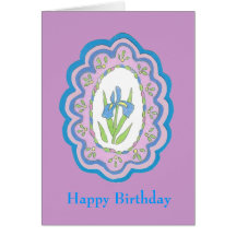Iris Birthday Card