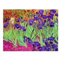 iris de pourpre de Van Gogh Carte Postale
