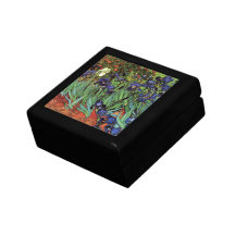 Iris de Van Gogh, art vintage de post impressionni Boîtes À Bijoux