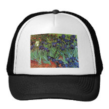 Iris de Van Gogh, art vintage de post impressionni Casquettes