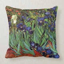 Iris de Van Gogh, art vintage de post impressionni Oreiller