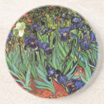 Iris de Van Gogh, art vintage de post impressionni Dessous De Verres
