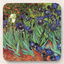 Iris de Van Gogh, art vintage de post impressionni Sous-bocks