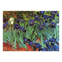 Iris de Van Gogh, art vintage de post impressionni Faire-parts
