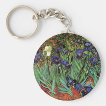 Iris de Van Gogh, art vintage de post impressionni Porte-clef