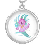 Iris en pendentif de Lavendar