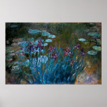 Iris et nénuphars, Claude Monet Posters