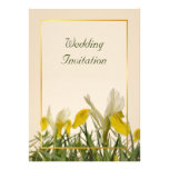 Iris jaunes et blancs invitations personnalisées