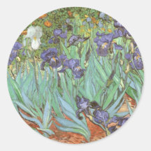 Iris par Vincent van Gogh, beaux-arts vintages Autocollants