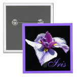 Iris pourpre bleu II Badges