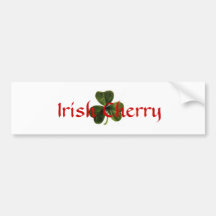 Irish_clover, cerise irlandaise adhésif pour voiture
