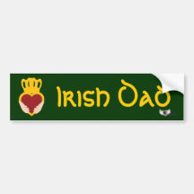 Irlandais DadSt. Autocollant-Cust de pare-chocs du Adhésifs Pour Voiture