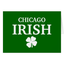 IRLANDAIS de CHICAGO fier ! Le jour de St Patrick Cartes De Vœux