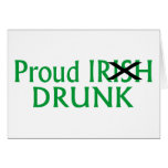 Irlandais fier bu carte