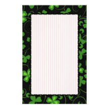 Irlandais noir papier à lettre personnalisable