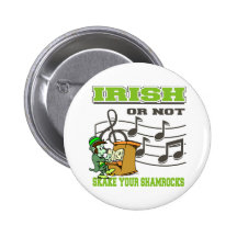 Irlandais ou ne pas secouer vos shamrocks pin's avec agrafe