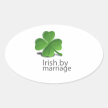 Irlandais par conception de mariage autocollants