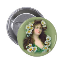 Irlandais vintage Colleen Badge Avec Épingle