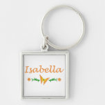 Isabella (papillon orange) porte-clefs