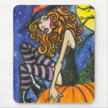 Isabella : Sorcière Mousepad de Halloween Tapis De Souris