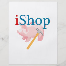 iShop drôle avec la tirelire et le marteau Prospectus En Couleur