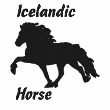 Islandais brodé par noir polos brodés