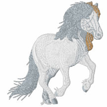 Islandais Hearted léger brodé bronzage Polo Brodé