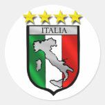 Italien de carte de l'Italie de drapeau de l'Itali Adhésif