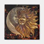 Italien Sun et masques de Carnaval de lune Aimant