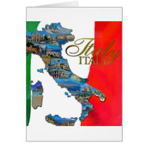 Italienne la "botte " carte de vœux