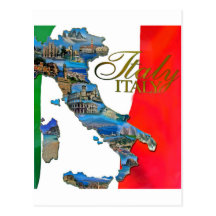 Italienne la "botte " carte postale
