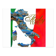 Italienne la "botte " carte postale