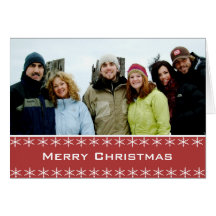Ith de flocons de neige de Joyeux Noël votre photo Carte De Vœux