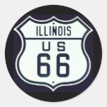 Itinéraire 66 l'Illinois Autocollants